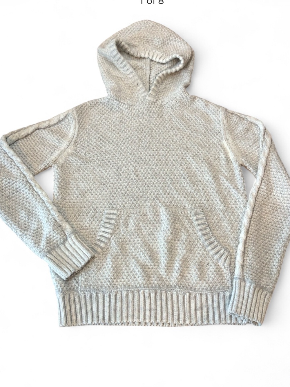 Rue21 white knitted hoodie Size S